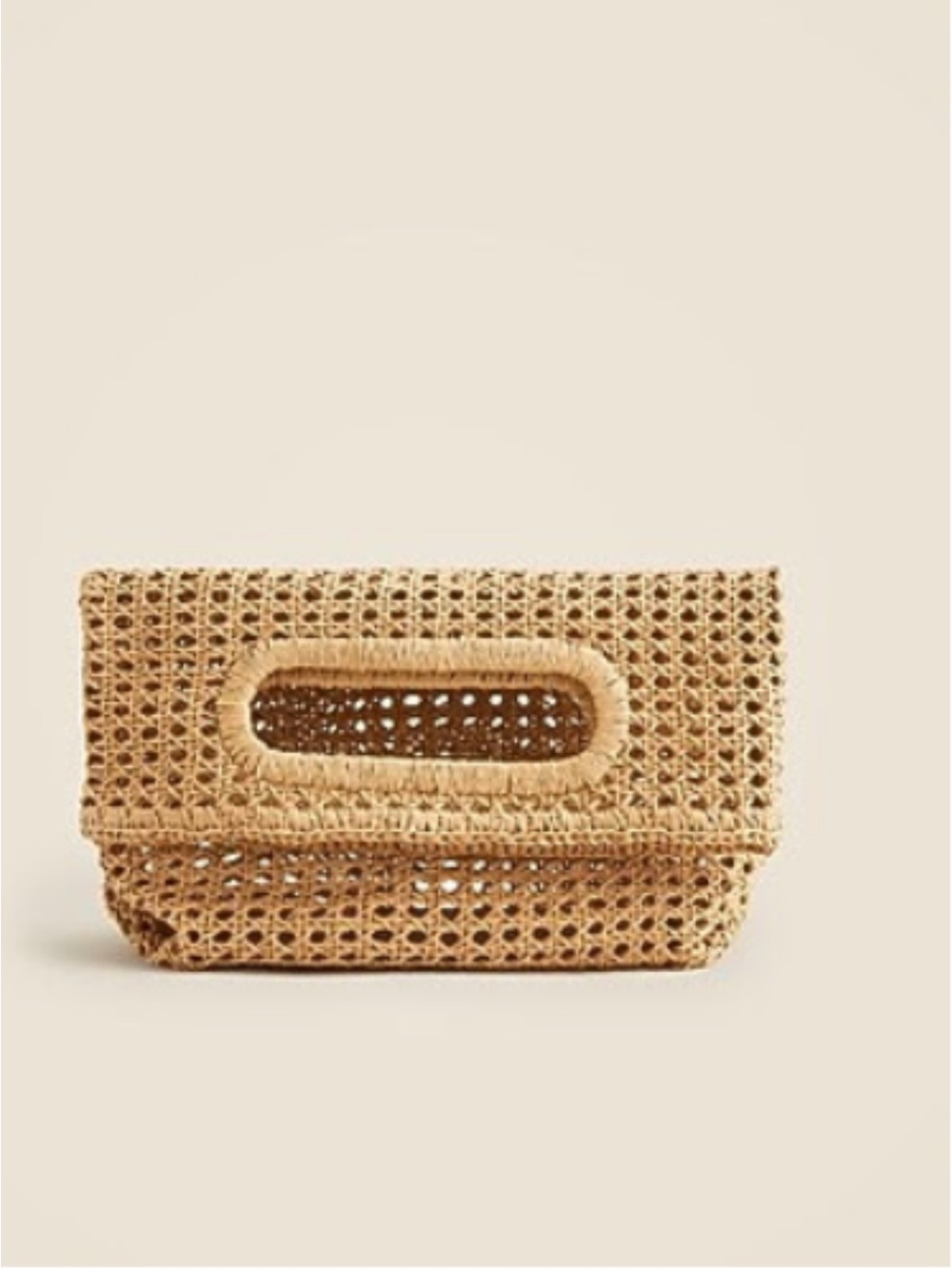 J. Crew Open Weave Foldover Clutch